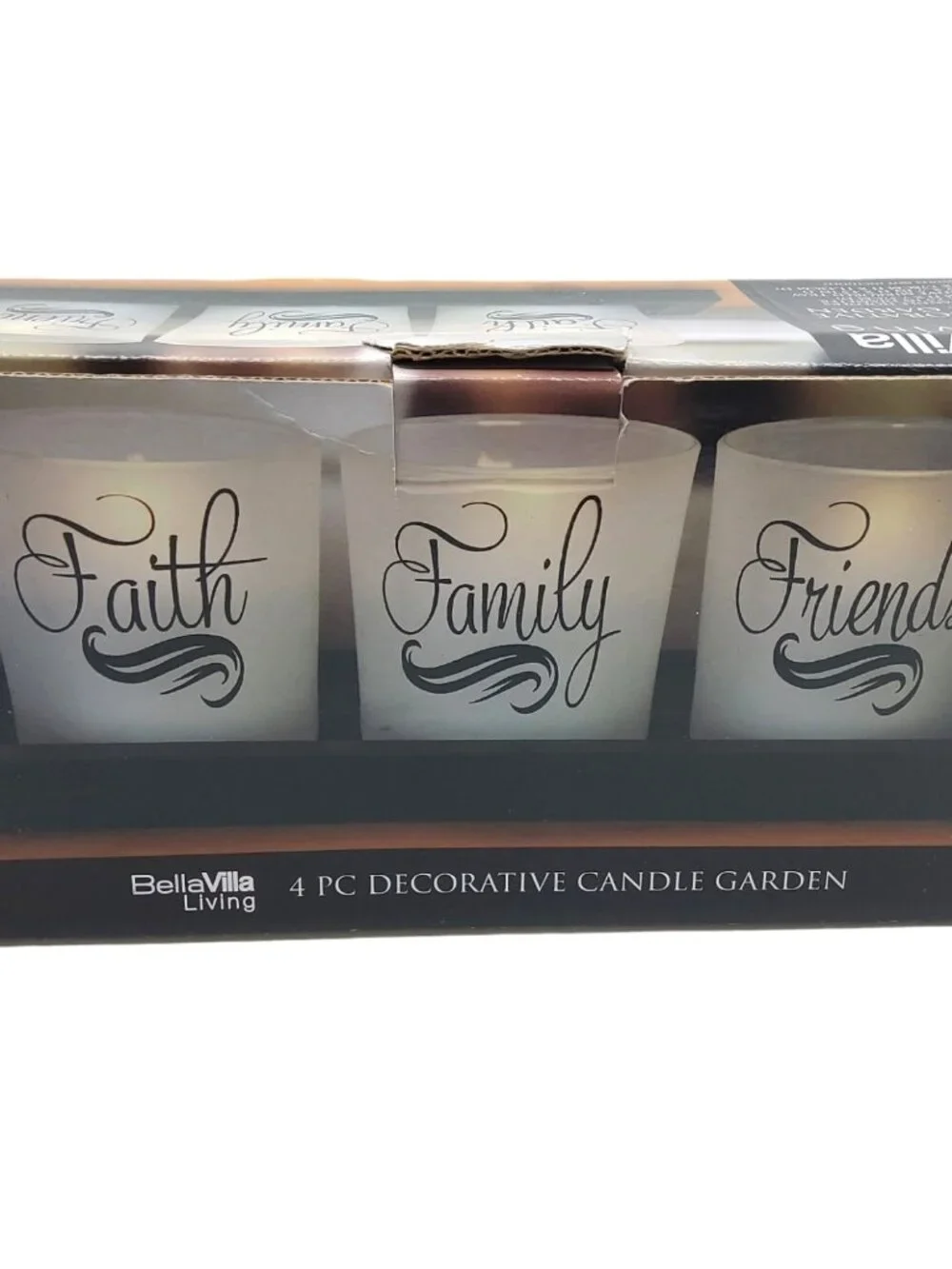 New Bellavilla 4 pc decorative candle garden 3.75